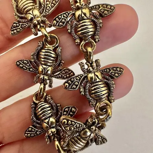 Bergdorf Goodman vintage gold tone bee bracelet