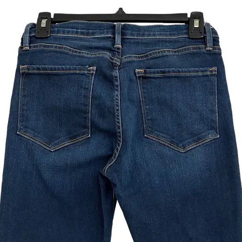 frame denim FRAME SZ 27 Jeans Le Skinny de Jeanne Mid-Rise Stretch 5-Pocket Snap Hems Martha