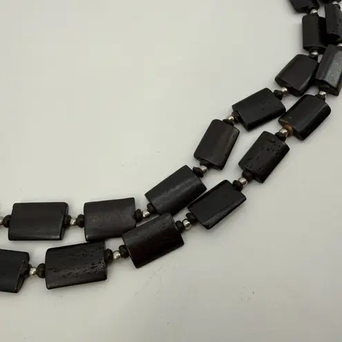 Unbranded Brown Rectangle Beaded Hip Waist Belt Adjustable Boho Y2k Style