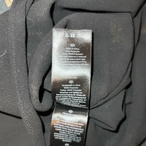 Hobbs London Elegant Black Mini Dress with Brown Accents size 4