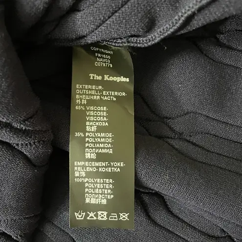 The Kooples Navy & Black Lace Inlay Yoke Fit & Flare Dress - Sz 3 (US Large) ๐งก๐