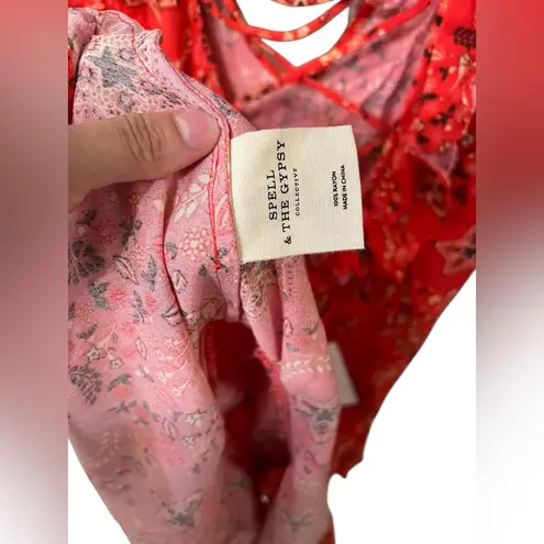 Spell & The Gypsy Celestial Playdress Red Orange Size M