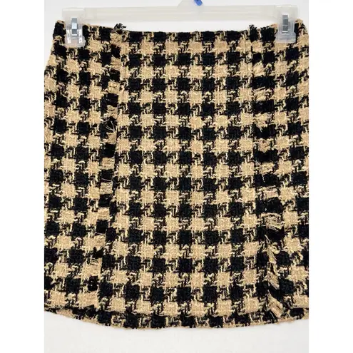 House of Harlow  1960 WOMEN MINI SKORT‎  TWEED Houndstooth SIZE Small