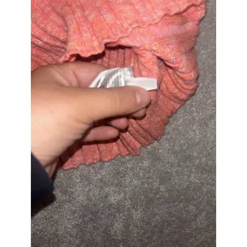 Pilcro Anthropologie Sleeveless Top Ribbed Knit Sweater Tank Coral Casual Large