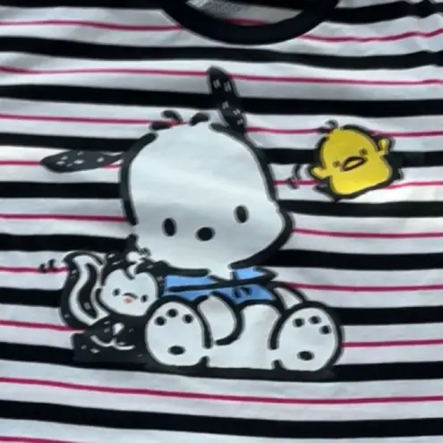 Sanrio 🍂Pochacco  striped rubber crop top🍂