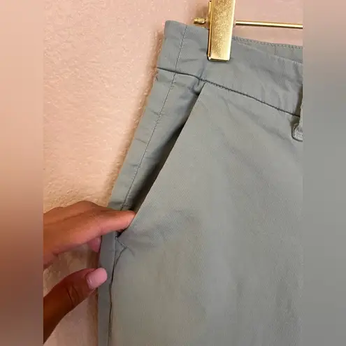 Frank & Eileen Wicklow Italian Chino Cotton Cropped Pants In Rosemary Size 4 Green