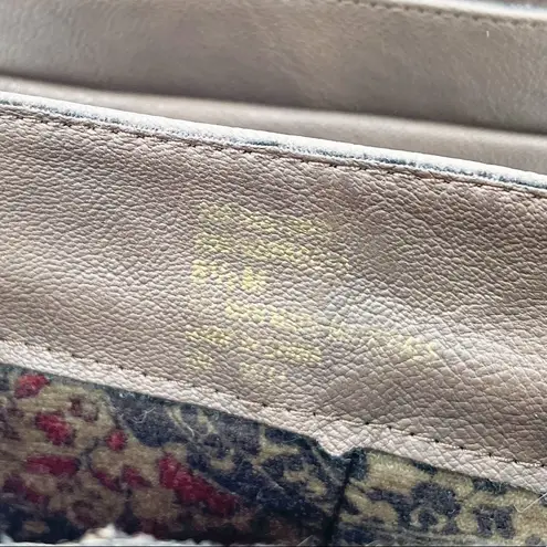 Rialto Padova Mid-Calf Heeled Boots Dark Brown Gold Buckle Women's Size 8.5