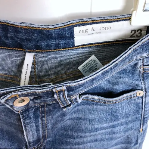 Rag and Bone  Nina High Rise Jean Shorts Size 23 Women’s Cut Off Medium Wash - Image 5