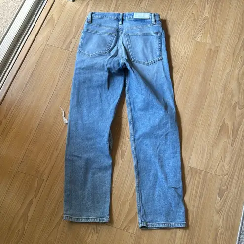 RE/DONE Blue Relaxed Jeans with Worn-In Look