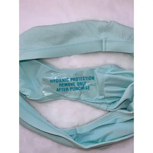 NWOT Calia by Carrie Underwood Women's Ribbed Bikini Bottom Mint Green Medium Blue