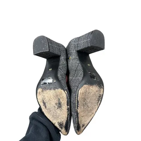 Raye  - As If Plaid Bootie in Black Gray & Blue