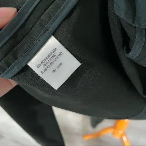 WORTH NEW YORK Women's wool blend trench coat jacket small Black