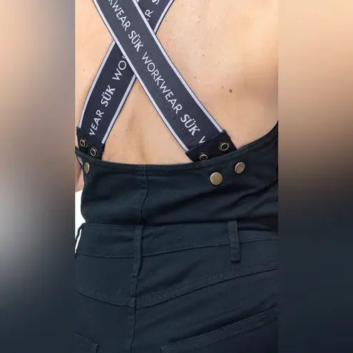 SUK Workwear 925 Work Suit Short Body size 6 AUS ~US SZ 2 Utility Jumpsuit S Black