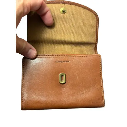 Sonoma Genuine Leather Wallet With Card Slots & Snap Closure Brown