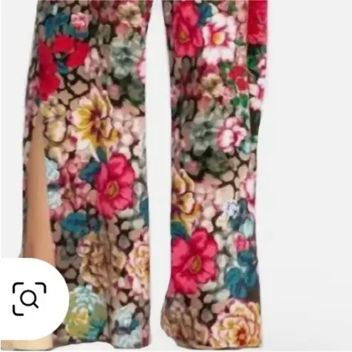 Johnny Was 100% silk floral pajama set NWT