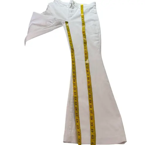 L'Agence L’Agence Women’s White Flare Jeans Size 31 High Rise Stretch Denim