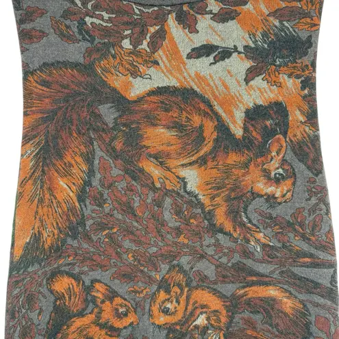 Custo Barcelona Vintage Y2K Angora Reversible Woodland Tapestry Skirt 36 Small