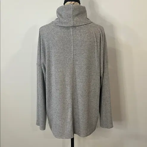 Dylan relaxed fit soft stretch ribbed cowl neck top M