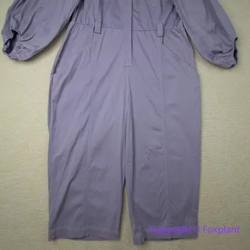 Eloquii New! light purple jumpsuit zipper front waist tie, size 20