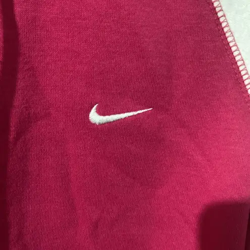 Nike  Women’s Size Medium Pink/White Vintage Zip Up Hoodie Sweatshirt