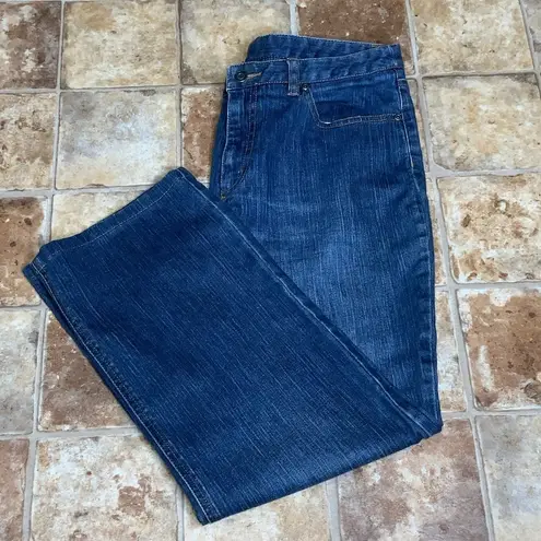 Talbots  Petite Medium Wash Stretchy Stretchy Straight Leg Jeans Size 12