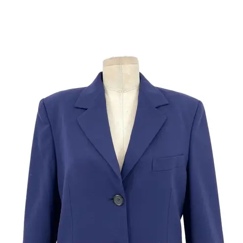 Piazza Sempione for Bergdorf Goodman Navy Blue Suit Blazer Jacket Size 42 US 6