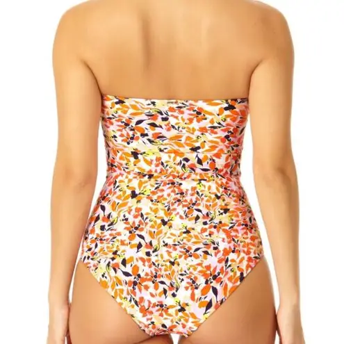 Anne cole NWT $108 Women's Twist Front Shirred One Piece Swimsuit 8 M