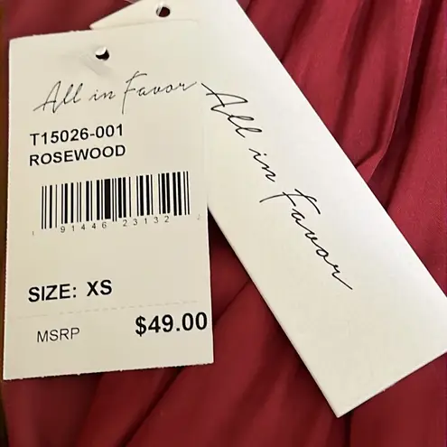 All in Favor Faux Wrap Top