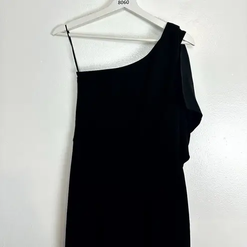 Dress the Population Tiffany One-Shoulder Jumpsuit in Black Size Small NWT