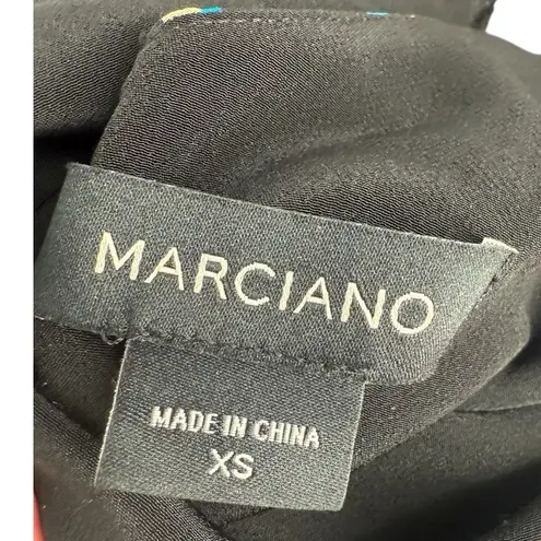 Marciano 100% Silk Floral Print High Low Slip Dress Size XS Coquette Feminine