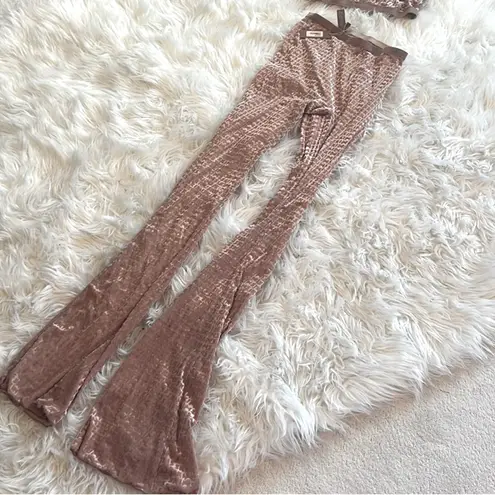 SKIMS Logo Velvet Collection Set in SIENNA