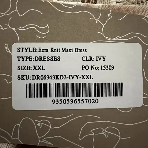 Meshki Ezra Ivory Lace Maxi Dress New With Tags Size XXL J1