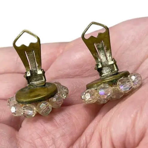 Vintage Signed Italy AB Aurora Borealis Clip On Earrings Multiple