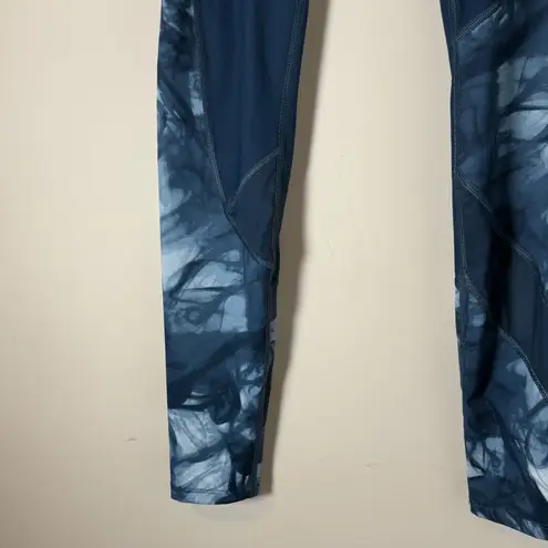 Apana Women's Teal Multi Yoga Gym Workout Athletic Active Leggings, Sz Small #