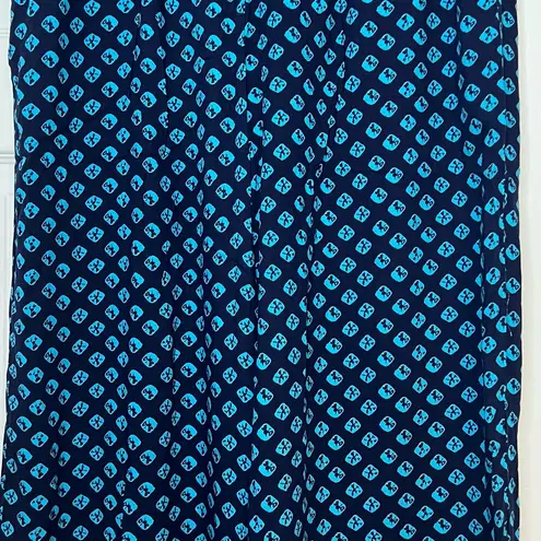 Ruby Rd. Navy and Teal Maxi Skirt White Size L - Image 3