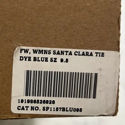 NWT Spenco Woman’s Santa Clara Blue Tie Dye Sneaker Shoe Size 9.5B
