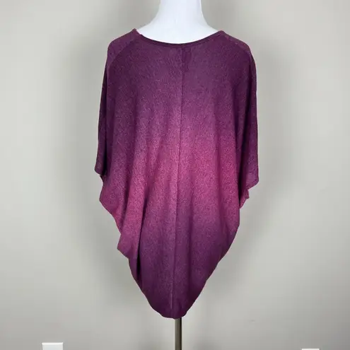 Clara Sun Woo Top Womens XL Purple Dolman Sleeve V