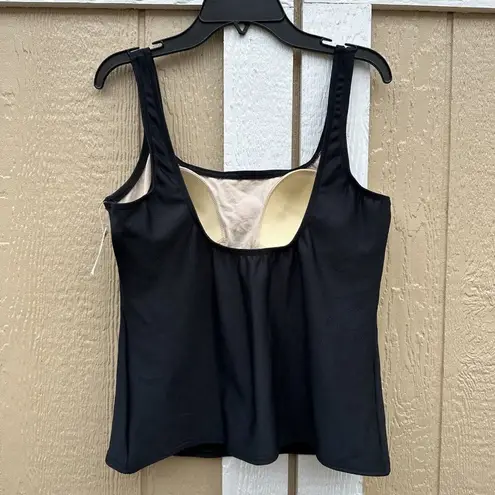 St. Tropez New 2 Pc Swim Suit Bikini Women’s Size 10 Vintage Y2K Black 3d Flowers