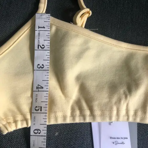 We Wore What , PULL ON BRA TOP, Buttermilk, large