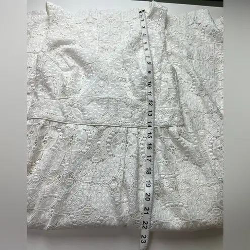 Maje White Lace Crochet Midi Dress Coastal Cowgirl Wedding Yacht Wife Boho Bride