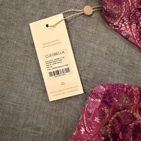 Cleobella Pink Paisley Bikini Set