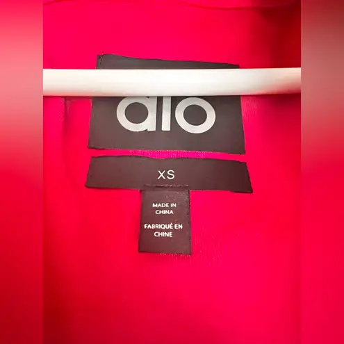 Alo Yoga  Main Act Corset Puffer Bold Red Jacket Size XS RARE