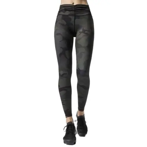 Carbon38 Pants Womens XS Wildcat Camo Legging Green Camouflage High Rise Gym