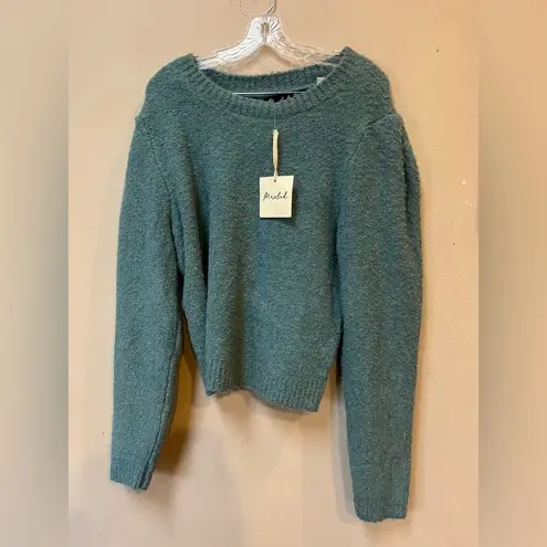 Marled by Reunited Teal Textured Knit Sweater XL NWT Blue