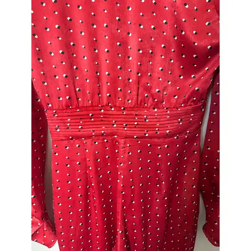 House of Harlow 1960 x Revolve sz. XS Vera Red Polka Dot Jumpsuit