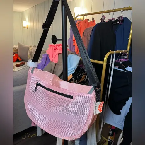 Free People Movement NWT Playoff Sherpa Messenger Bag - Mauve