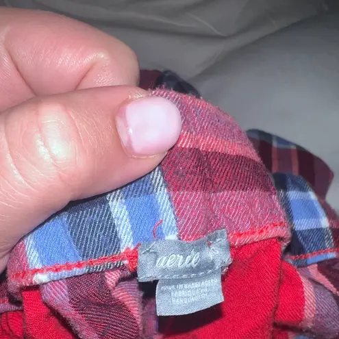 Aerie Plaid Pajama Pants Oversized