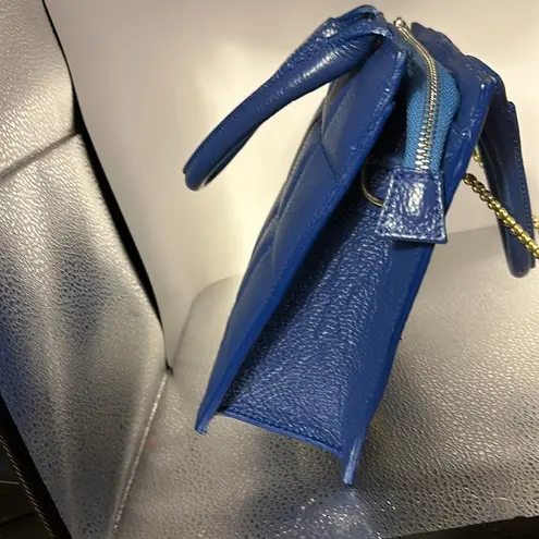 BORSEIN – PELLE genuine leather made in Italy. Absolutely gorgeous blue blue.