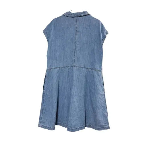 Universal Threads Denim Button Down Flouncy Dress Universal Thread Sz 1x NWT Fall Winter Western - Image 5