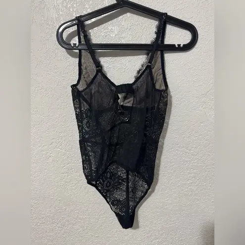 Victoria's Secret Victoria’s Secret Black Studded Lace Teddy